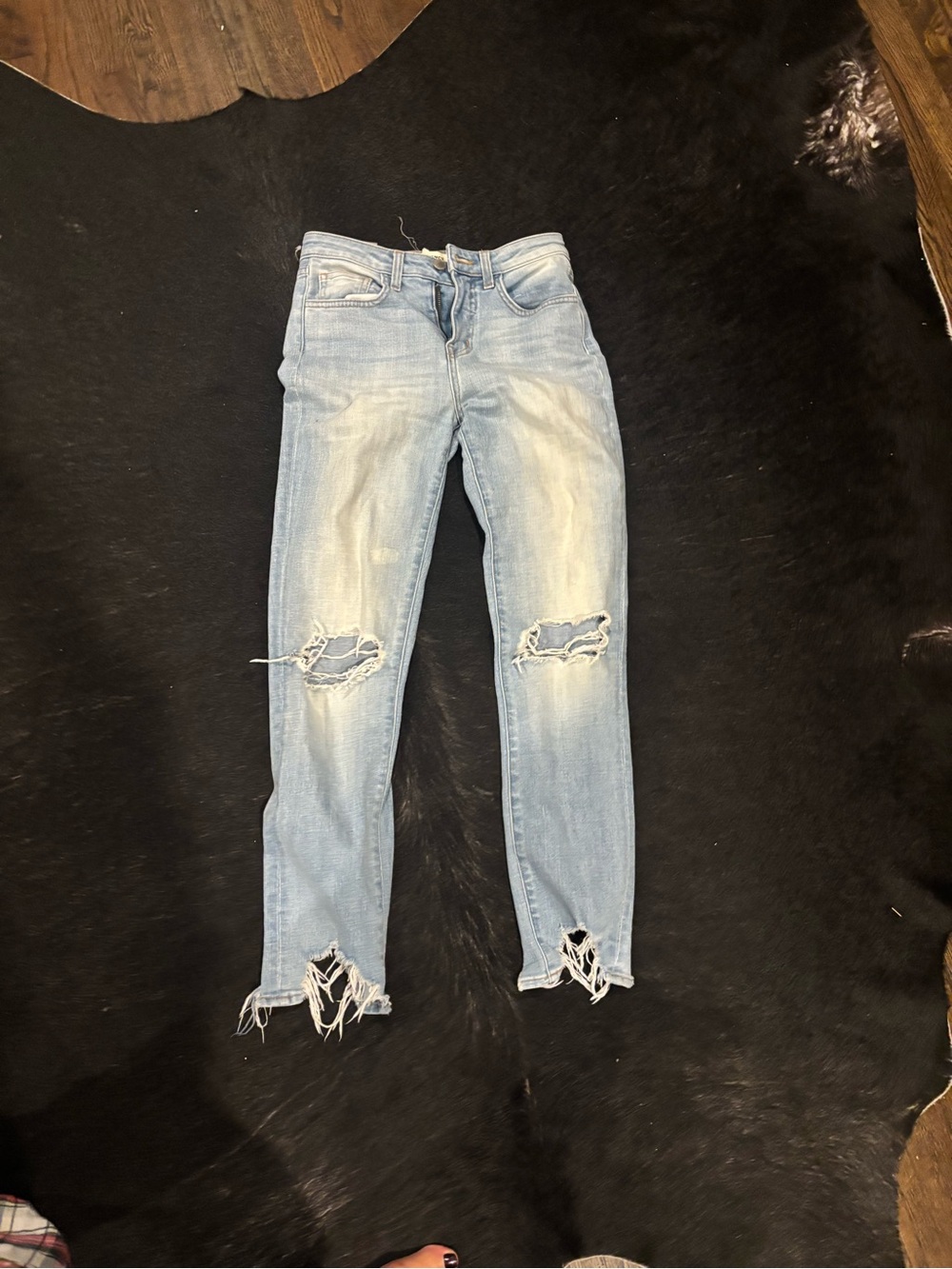 Light Wash L’Agence High Line Distressed Skinny Women's Jeans - Slim Fit